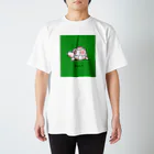 小鳥と映画館のカメイチゴ柄 スタンダードTシャツ