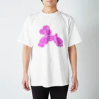 iAi-jpのバルーン・トイプードル／ピンク スタンダードTシャツ