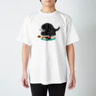 ハッピー・ラブラドールズのお寿司大好き黒ラブ Regular Fit T-Shirt