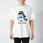 のべ子のねこシャーク(シロネコちゃん) スタンダードTシャツ