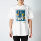 Quatre Illustrationのキャトル切手_文鳥01 Regular Fit T-Shirt