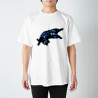 96mofの黒モフ／ねじり天 Regular Fit T-Shirt