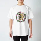 雷牙さなとりうむGoods SHOPのレオパ　花畑 スタンダードTシャツ