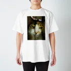 powpowの寝ぼけ猫 Regular Fit T-Shirt