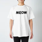 SHOP W　SUZURI店のMEOW Tシャツ スタンダードTシャツ