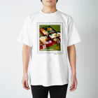 Quatre Illustrationのキャトル切手_おせち Regular Fit T-Shirt