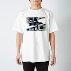 缶詰1616のペンギンコマ割り風 Regular Fit T-Shirt