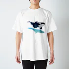 チェルチャンのパワーポイントで描いたシャチ Regular Fit T-Shirt