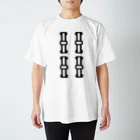 麻雀ロゴTシャツショップ 雀喰 -JUNK-の麻雀牌 4索 スーソウ ＜索子>黒ロゴ Regular Fit T-Shirt