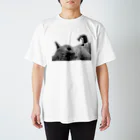 ほのかすまいる🐱歌×猫のほのけんグッズ2020!(白黒) スタンダードTシャツ