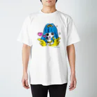 Akiko Hiramatsuの青髪のリリー スタンダードTシャツ