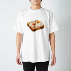 もう一度会えたらの目玉焼きとハムを乗せたパン スタンダードTシャツ