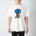 なななめこSILYOPPUの魚人間　カラー青 Regular Fit T-Shirt