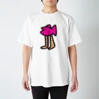 なななめこSILYOPPUの魚人間　カラーぴんく Regular Fit T-Shirt