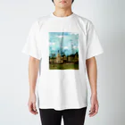 ふわりの絵画のような街（暗色） スタンダードTシャツ