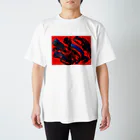 DfNの#ff0000 Regular Fit T-Shirt