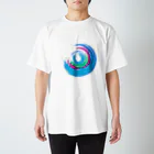 TEKU-TEKUのサークル ライトブルー スタンダードTシャツ