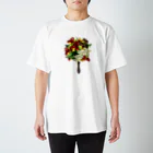 カワウソとフルーツの【forseasons】コーヒー Regular Fit T-Shirt