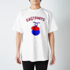 NIKORASU GOのフラメンコデザイン「カスタネット」 スタンダードTシャツ