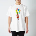 maguroya1010のかわうそとふうせん Regular Fit T-Shirt