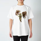 Yuhki | おばけのゆうき 公式オンラインショップのトイプードル３匹(ちぎり絵) Regular Fit T-Shirt