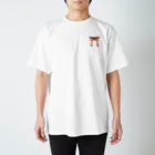 兎工房：宇佐兎三(うさうさん)ショップの宇佐兎三ｘモンキータイム　乙杯神社 Regular Fit T-Shirt
