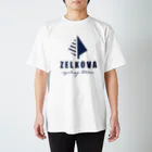 ZELKOVA cycling teamのZELKOVA LOGO navy  Regular Fit T-Shirt