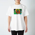 ハチワレ猫とらくがきのアライブ Regular Fit T-Shirt