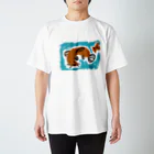 フクロウナギのいきものがかりのナマズん スタンダードTシャツ