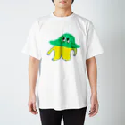  むきむき   地球生活の円盤ファミリー スタンダードTシャツ