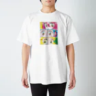  mogのキラキラお目目ちゃん3人 Regular Fit T-Shirt