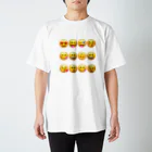 FUN TIMES POSITIVE VIBES。 のhappy face emojis スタンダードTシャツ