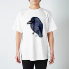 fujinasu2274ののの目のハシブトガラス Regular Fit T-Shirt