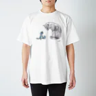 CUROGNACの100nyans014.yorucat Regular Fit T-Shirt