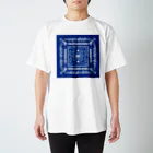 Hiroya_artsのウエスタン2ビビッドブルー スタンダードTシャツ