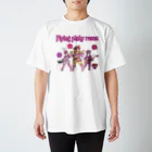 atelier-QのFLYING PINKY ROSES スタンダードTシャツ