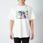 MomenTees ANNEXのクラゲはオーロラの夢を見る スタンダードTシャツ