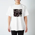 兎派の踊る細胞(monochrome) Regular Fit T-Shirt