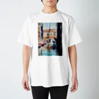 March-Hare-Galleryのヴェニスの昼下がり Regular Fit T-Shirt