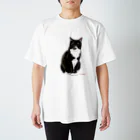 kinako-japanの靴下猫 Regular Fit T-Shirt