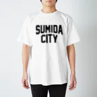 JIMOTO Wear Local Japanの墨田区 SUMIDA CITY ロゴブラック スタンダードTシャツ