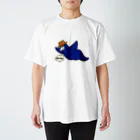 しちみ楼のピーヨ服 blue Regular Fit T-Shirt