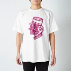 BBBBオフィシャルグッズショップのカオピンクTシャツ Regular Fit T-Shirt