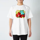 ひじりやノエルの赤べこ【水星人のスイスイちゃん】 Regular Fit T-Shirt