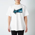 FlowerDemoNIIGATAのロゴ ブルー Regular Fit T-Shirt