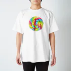 🍭ERI's SHOP🍭のぐるぐるキャンディ 棒なし Regular Fit T-Shirt