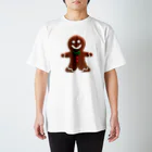 🍭ERI's SHOP🍭のクリスマス ジンジャーマン  Regular Fit T-Shirt