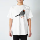 PiZakkuのエッヘン文鳥 スタンダードTシャツ