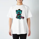 BASE forのBASEfor  Bear Green Regular Fit T-Shirt