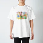 らせんゆむのらせんゆむのいろとりどり スタンダードTシャツ